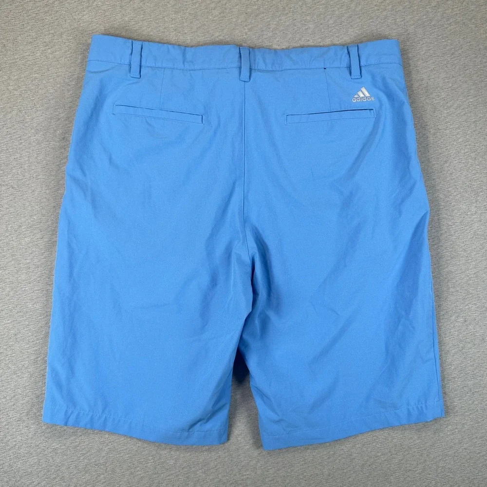Adidas Golf Shorts Mens 36 Blue Recycled Polyester Spandex Performance Stretch